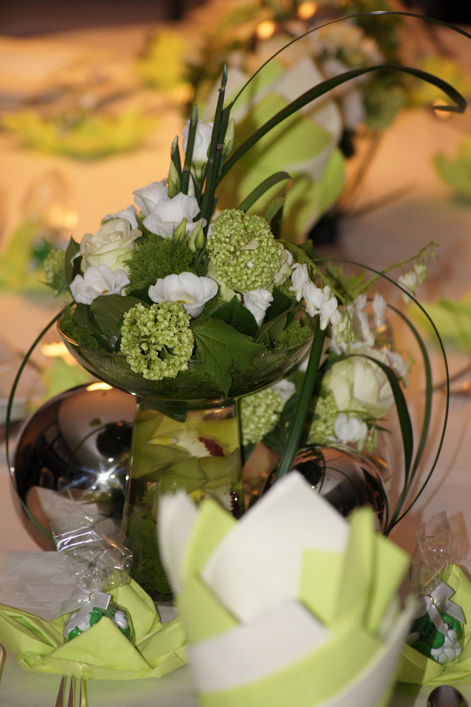 Hochzeits-Tischdekoration der Vingster Blumen Ecke