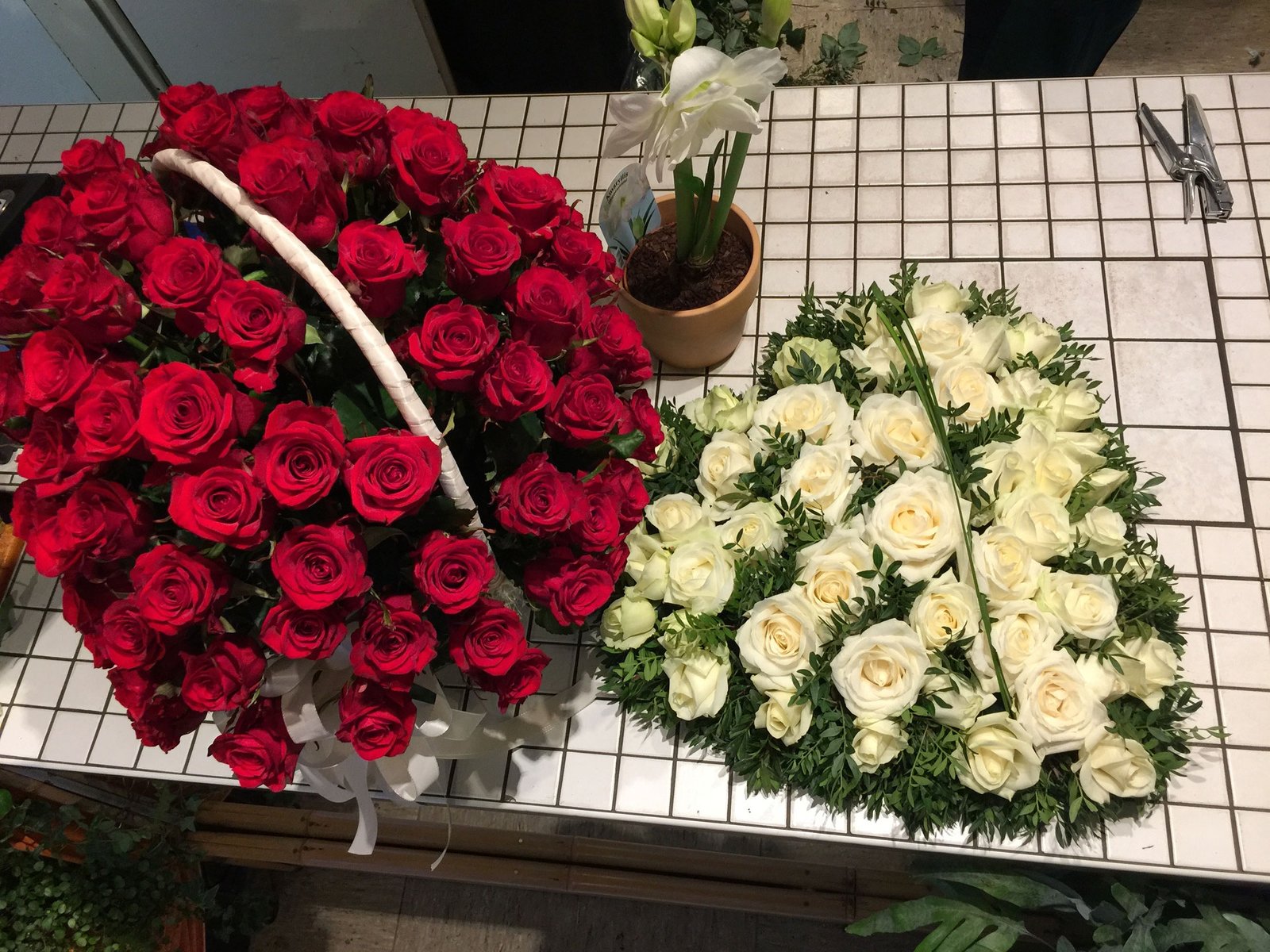 Hochzeits-Tischdekoration der Vingster Blumen Ecke