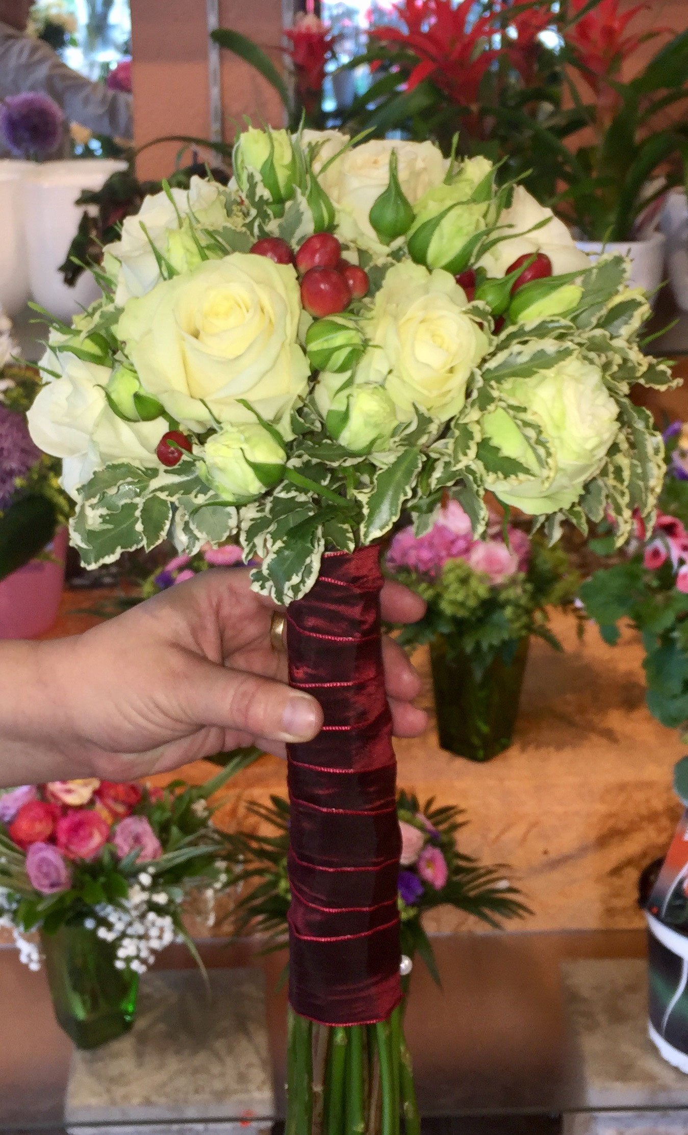 Brautstrauß aus der Vingster Blumen Ecke