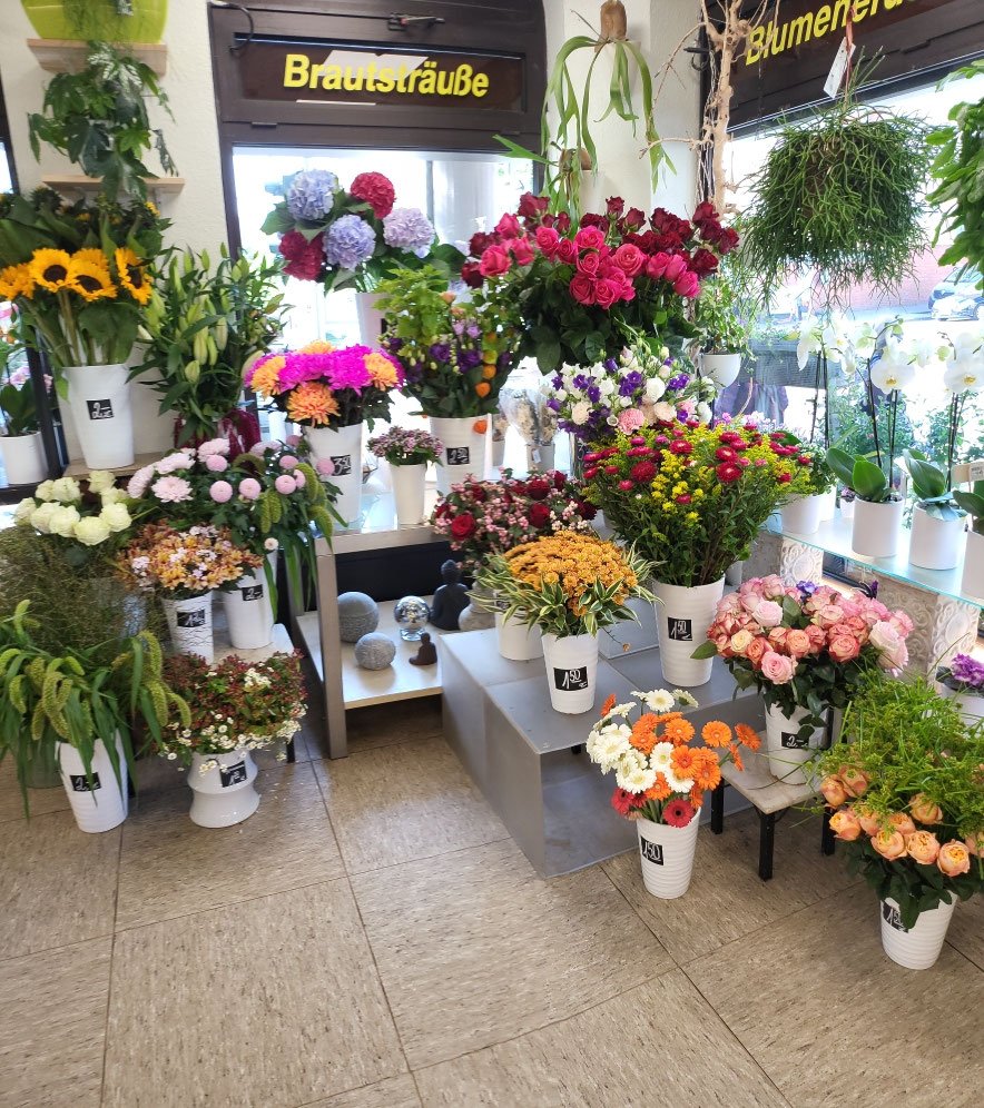 Einblick in den Laden der Vingster Blumen Ecke in Köln-Vingst