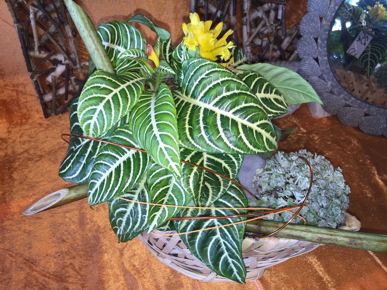 „Regenwald-Körbchen“ – Gesteck aus der Vingster Blumen Ecke